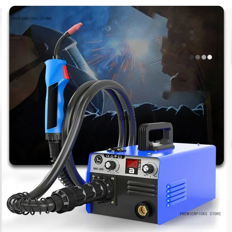 Small Handheld Welding Machine Mini Gas Protection Small NBC-280 Carbon Dioxide Gas Protection 2.2m Integrated Welding Gun