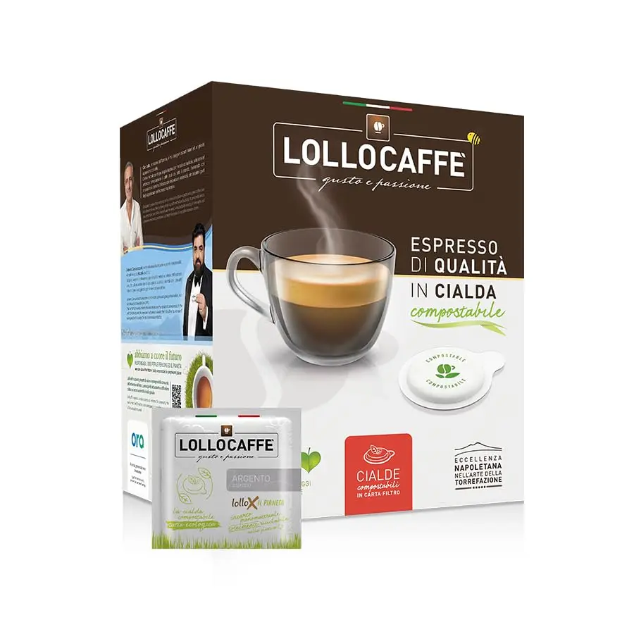 Immagine 5: Capsule Di Caffè Cialde Lollo Caffè Dek, Confezione Da 150, Diametro 44