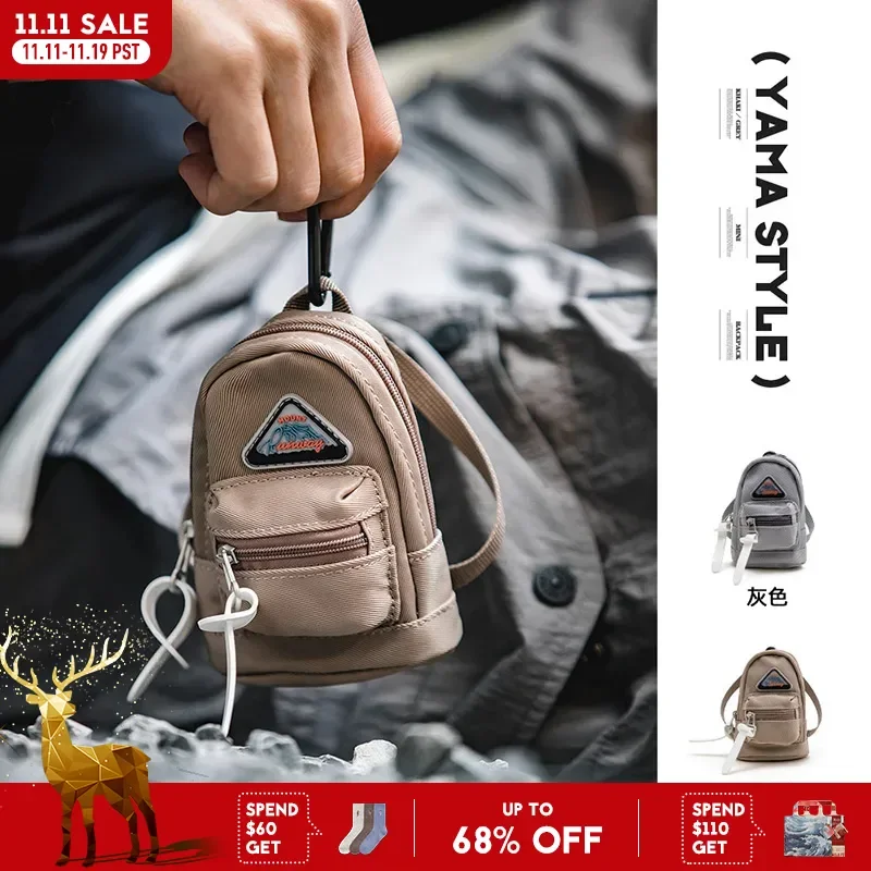 

Уличная мини-сумка Maden с подвеской, нейлоновый дорожный кошелек для ключей, гарнитуры, телефона, маленькая поясная сумка через плечо для кемпинга, повседневный ранец