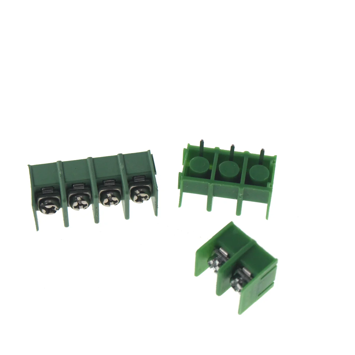 20PCS 7.62 mm KF7.62 - 2P 3P 4P MG 762 - 2 3 4 Pin Can be spliced Screw Terminal Block Connector Black Green 7.62mm Pitch