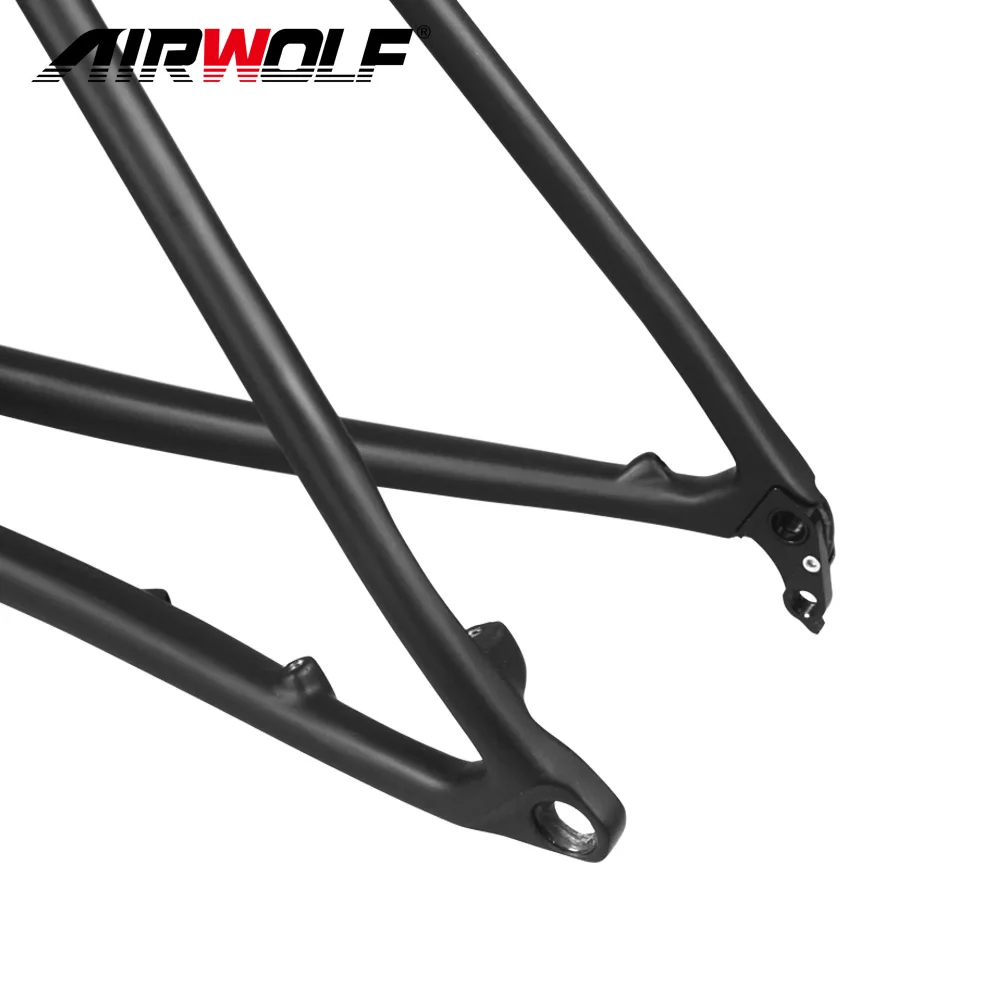 Super Light Airwolf Carbon MTB Frame Thru Axle 148mm Carbon Mountain Bike Frame 2.4inch Tires Carbon Bicycle Frame With Seatpost