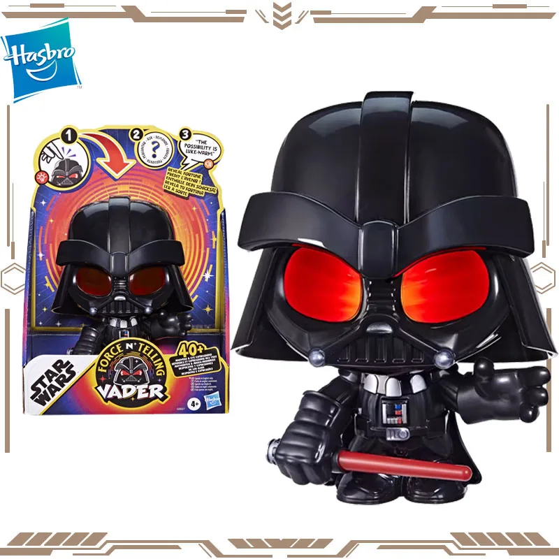 Hasbro Original Star Wars ForceNTelling Darth Vader Q Edition Action Figure Toys for Boys Girls Gift Collectible Model Ornaments