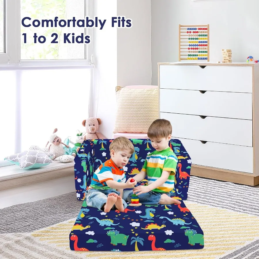 Divano convertibile pieghevole 2 in 1 per lettino per bambino Comodo arredamento multifunzionale per camera da letto e sala giochi Blu D