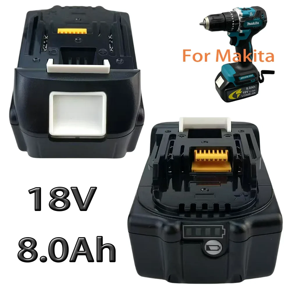 Lithium-ion battery 18V 8.0Ah For Makita substitute LXT BL1860B BL1860 BL1850 rechargeable power tool battery