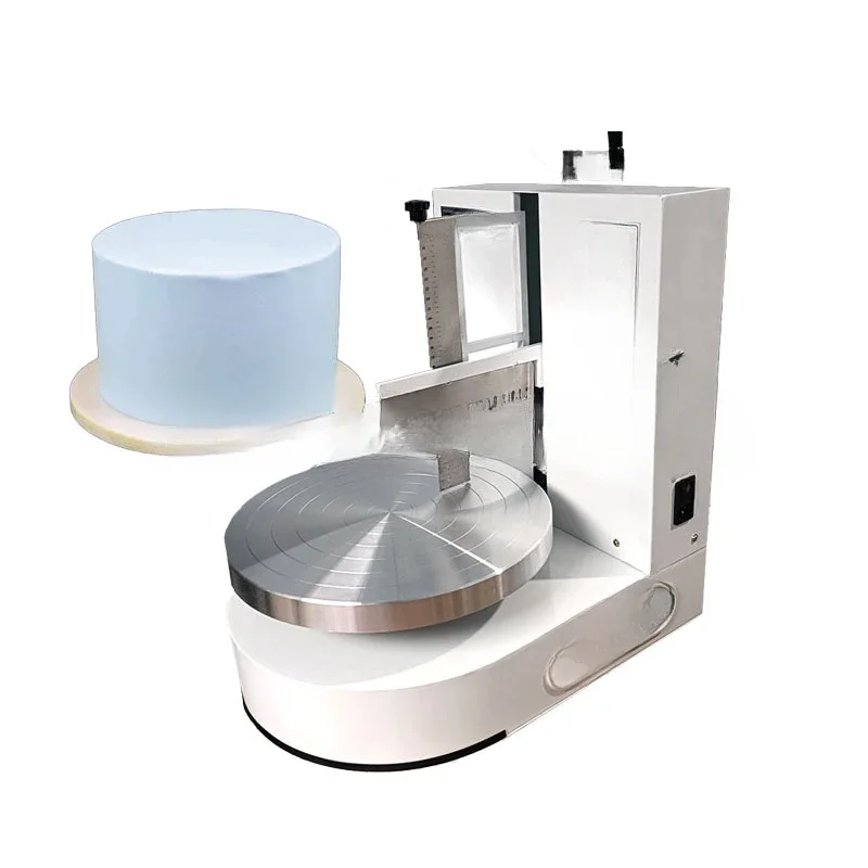 High Efficiency 110/220V Round Cake Icing Mahcinema Cake Spreading Decorating Machine