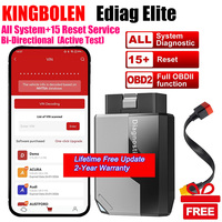 KINGBOLEN Ediag Elite Lifetime free update OBD2 Scanner for 15000+ Vehicles ECU Coding, ABS/SRS Reset Car Diagnostic Tool