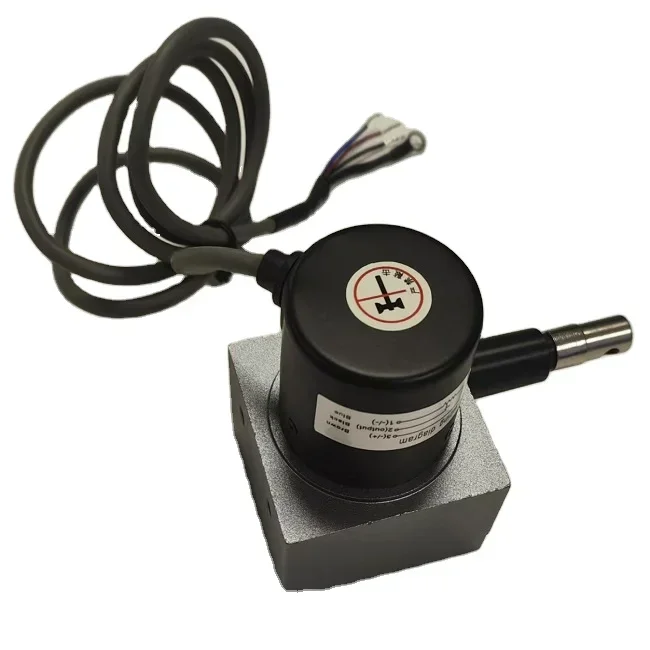 High Precision 2500mm Draw Wire Encoder Travel Sensor Rope Displacement Measurement 0~10Kohm Linear Displacement SensorsHOT SALE