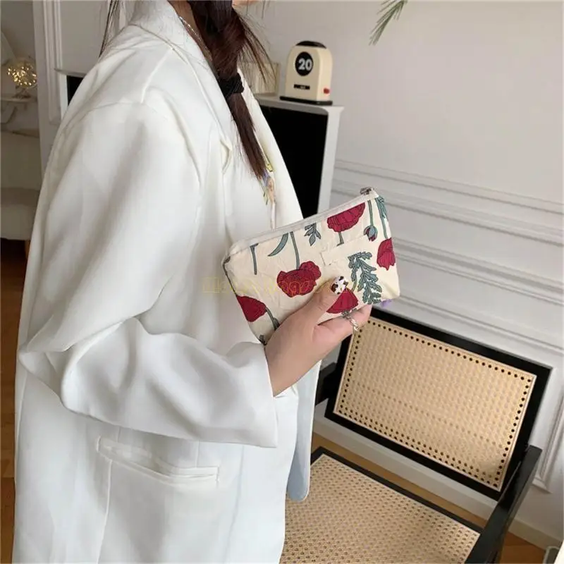 

X90D Cosmetic Bag Makeup Storage Bag Handbag Large Capacity Coin Purse Toiletry Bag for Travel Brush Bag Cash Holder