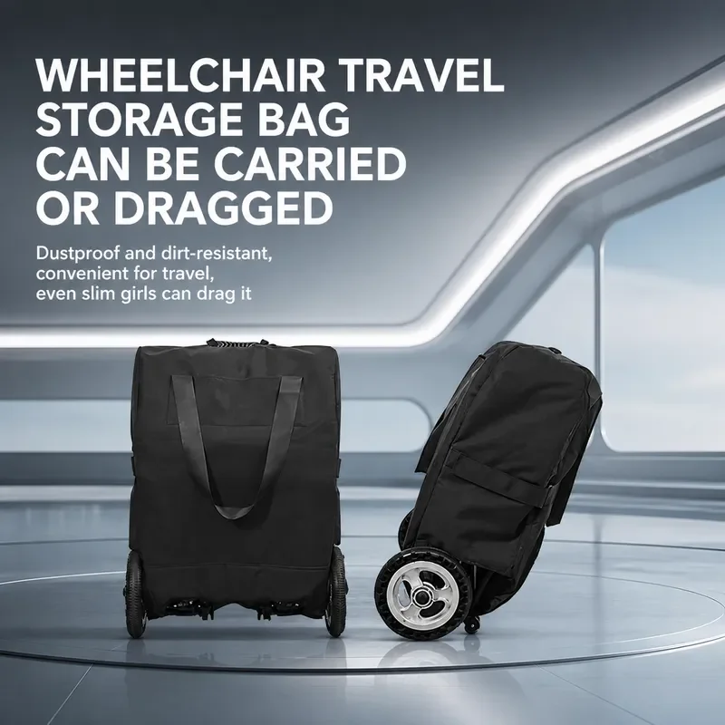 Wheelchair Travel Storage Bag Portable Towing Carrier for Mobility Scooter Accessories Luggage Organizer