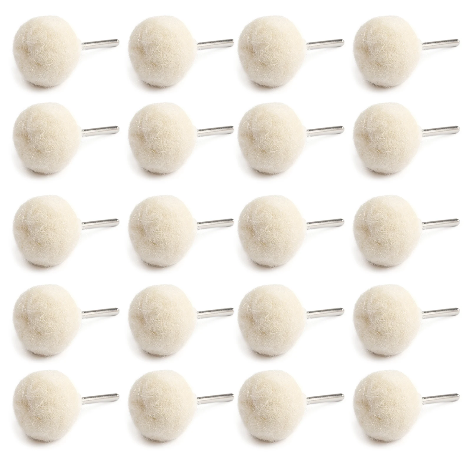 

10/20/50Pcs Mini sanding head abrasive disc felt 3mm Shank buffing wheels metal Polish Brush Drill Rotary Tool Accessories