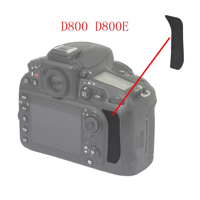 For Nikon D80 D90 D600 D610 D700 D800 D800E D810 Thumb Rubber Back cover DSLR Camera Replacement Unit Repair Part