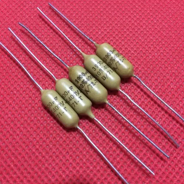 10pcs  Vintage for Western Electric 71T Series 0.0039UF 400V Axial Coupling Non-Polar Capacitor