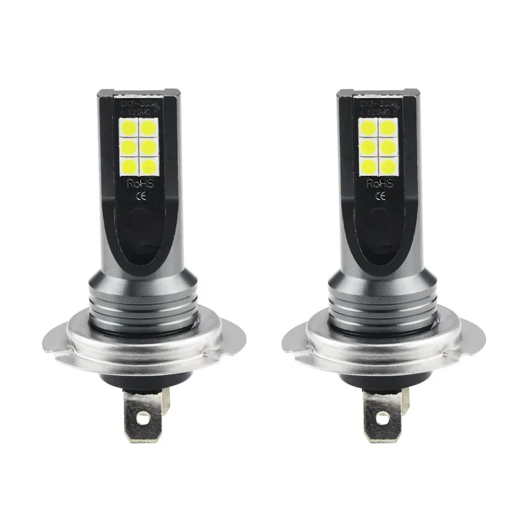 

2PCS H7 LED Fog Lights 3030 12SMD DC12V-24V 24W Car Led Bulbs H7 Wholsesale Dropshipping