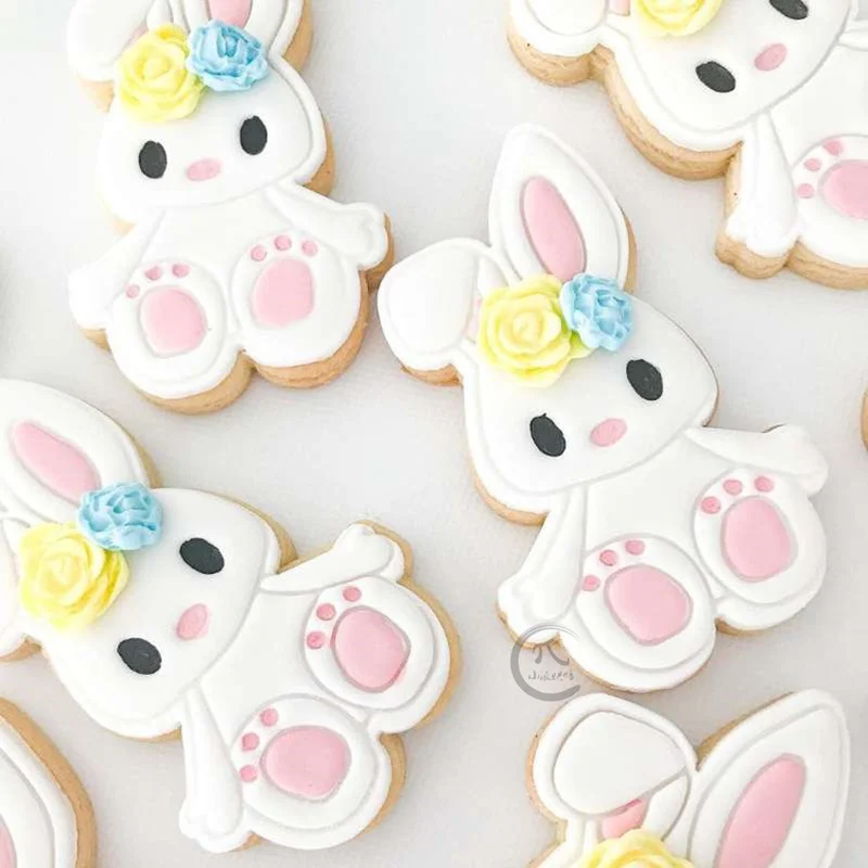 Cartoon Rabbit Chick Egg Frosting Cookie Embosser Mold Children's Cake Decorating Bunny Mold Fondant Biscuit Cutter Baking Tools