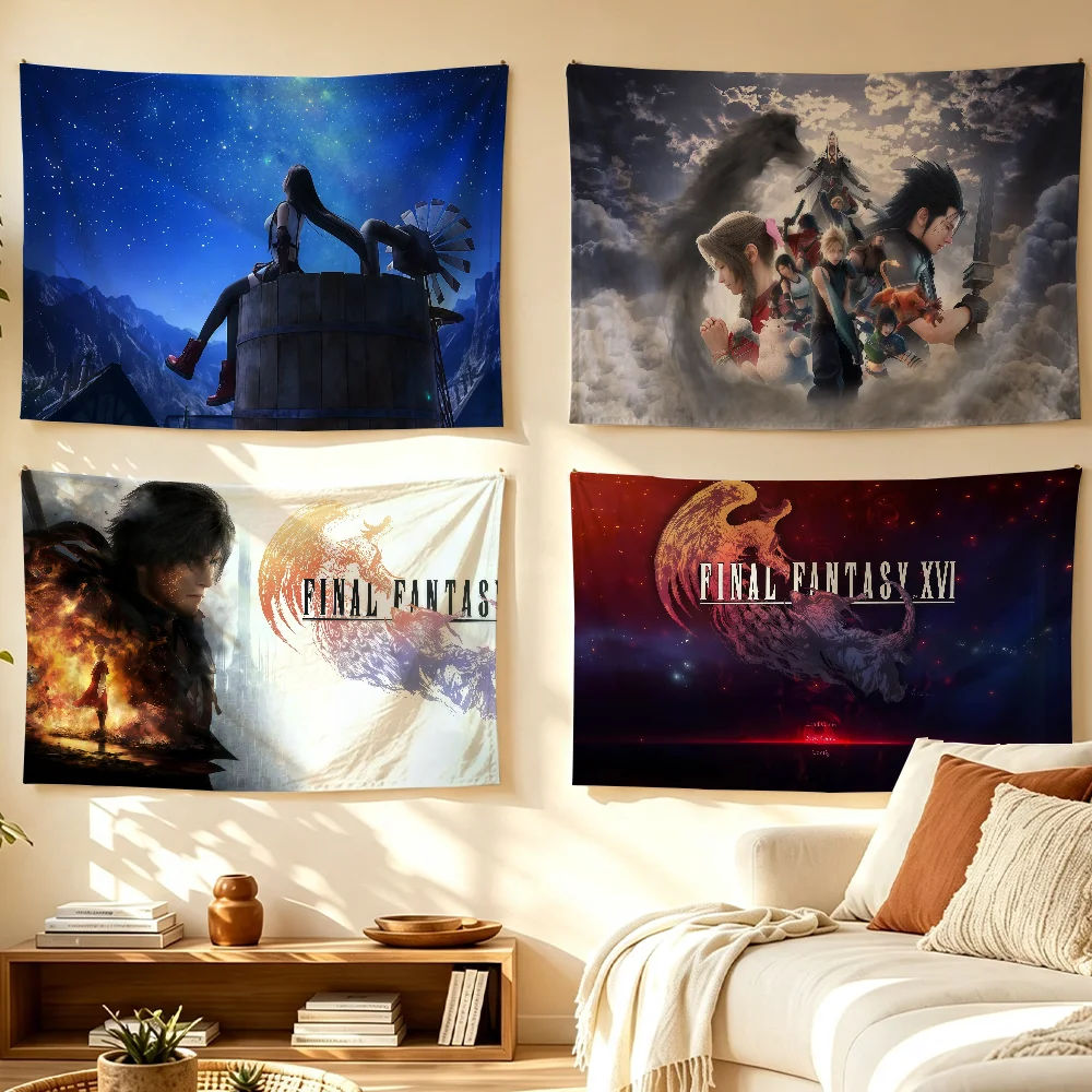 Final F-Fantasy Flag Personalized Banner For Sports Matches Games Parade Rally Holiday Festival Backyard Balcony Club Bar Decor