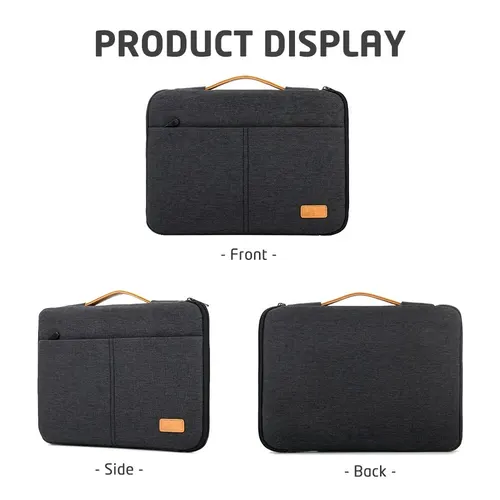 Imagen 2 del producto Funda protectora para portátil para 13,3, 14, 15,6, 16 pulgadas, nuevo MacBook Pro M3 Max M2 M1, bolsa de transporte delgada para ordenador portátil, hombres y mujeres