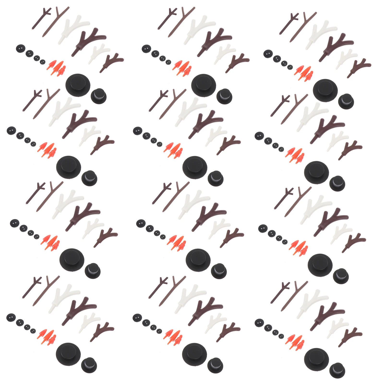 

Plastic Snowman Accessories for DIY Christmas Crafts Decoration Kids Activities Holiday Season Outdoor Use Beaded