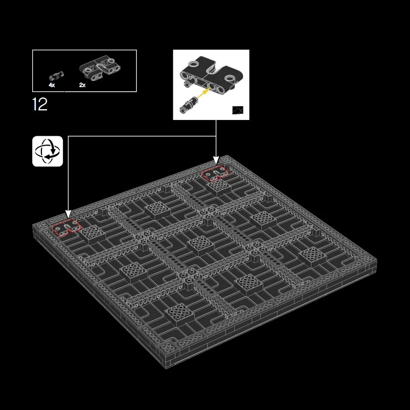 Pixel Art Malerei Weiß Fotorahmen Set Ziegel 4/3 16x16 Grundplatten Bausteine MOC Teile Spielzeug Kompatibel 31202/31204/65803 – Detail 13