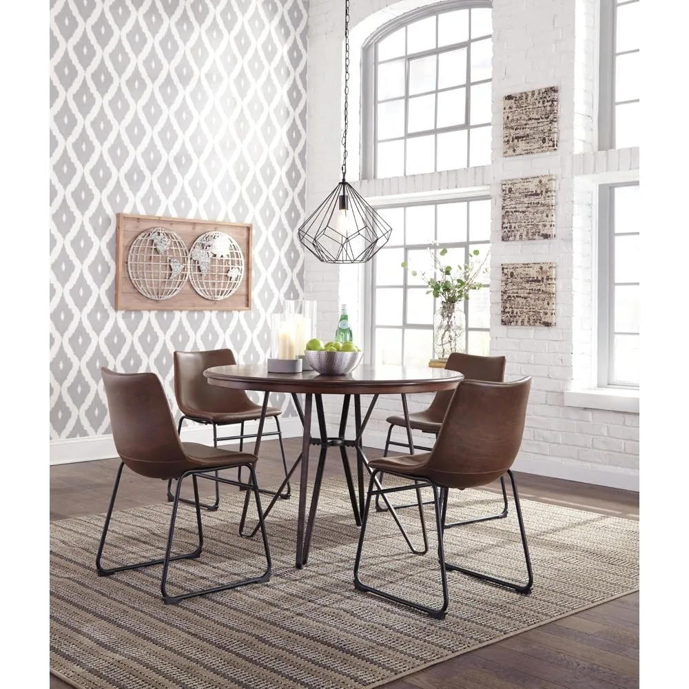 Silla de cubo de comedor de mediados de siglo, 18,75 ", 2 unidades