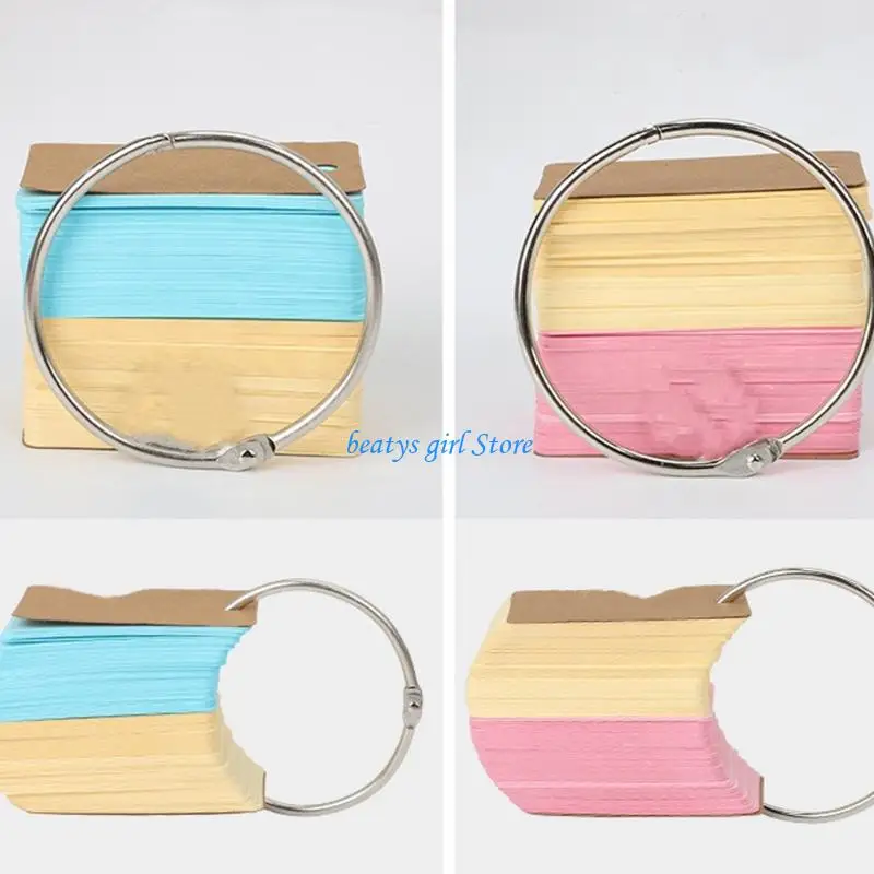 C7AB 30Pcs Metal Binder Rings Quick Release Loose Rings for Notebooks Binder Documents Storage Office School Supplies