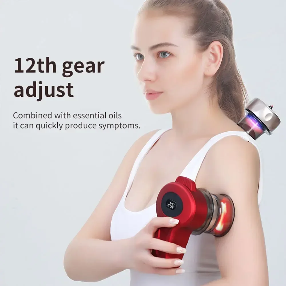 Electric Cupping Device Back Shoulder and Neck Physical Therapy Negative Pressure Scraping and Massage Device Breathing