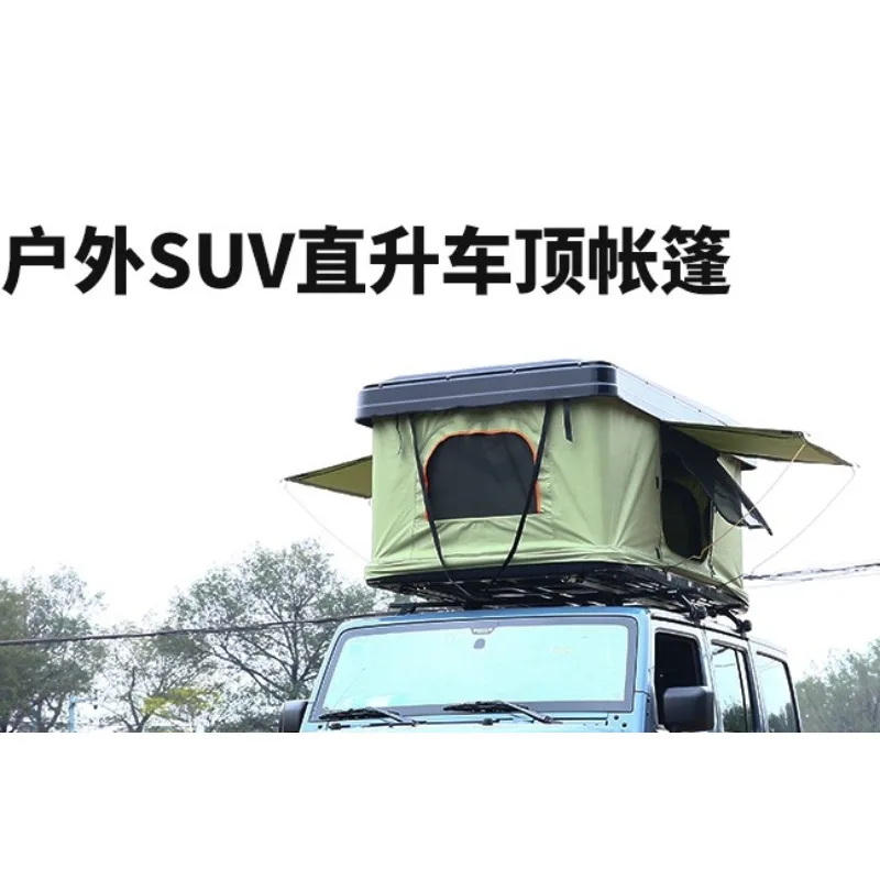 Vertical Lift ABS Hard Shell Square Roof Top Tent, Quick Setup Car Top Camping Tent for Self-Driving Campsite