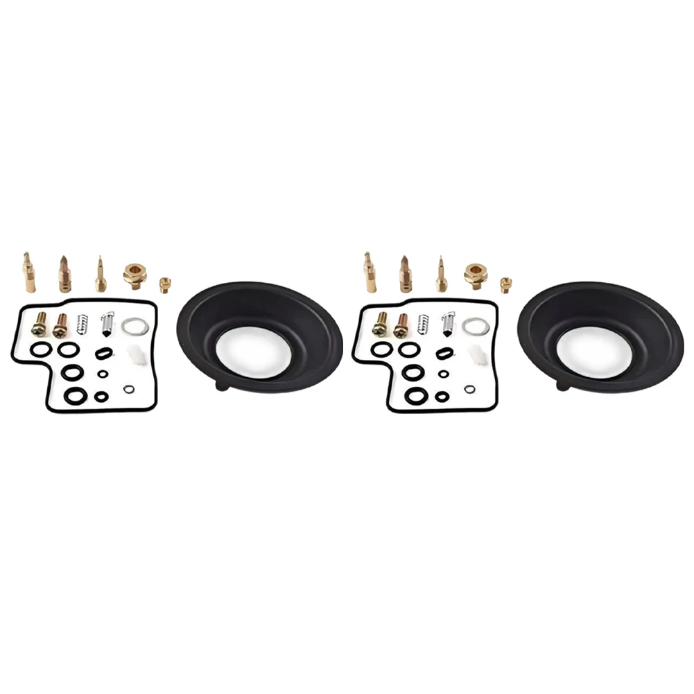 42Pcs Carburetor Repair Kit Metal Black For Honda VT700C Shadow 1984-1986 VT750C 1983 Motorcycle Rebuild Replacement Parts