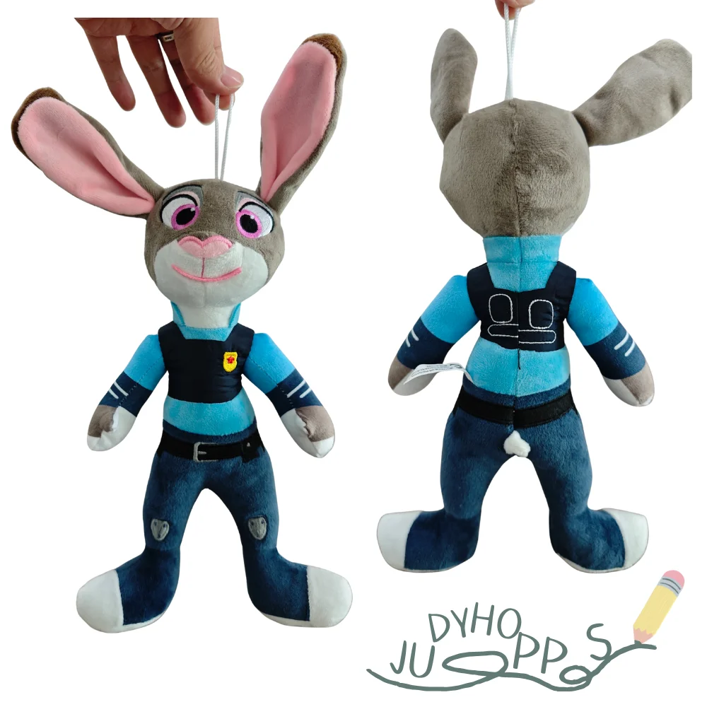 2025 Disney Cartoon Anime Movie Zootopia Plush Toy Fox Nick Wilde Rabbit Judy Hopps Doll Soft Stuffed Animals Xmas Gifts