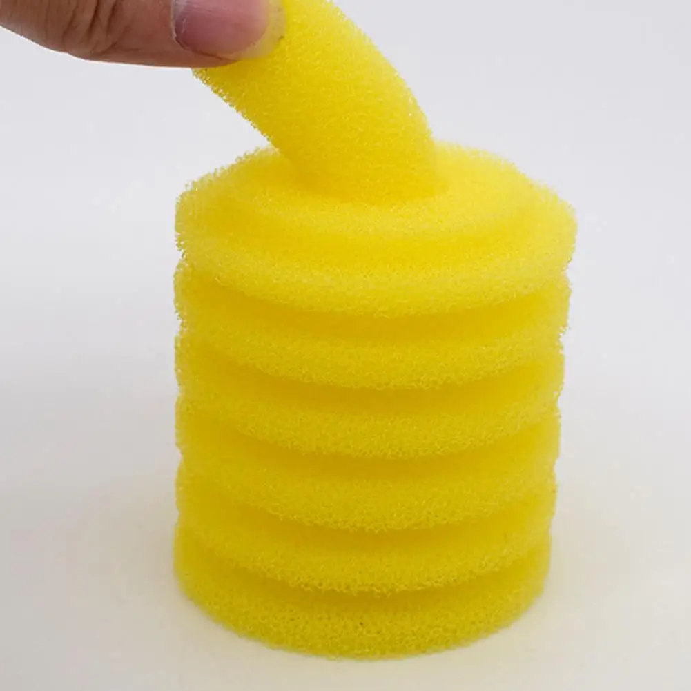 Filter Sponge Thicker Strong Adsorption Force Aquarium Filter Pad Universal Round Yellow Aquarium Filter Foam Pet Supplies