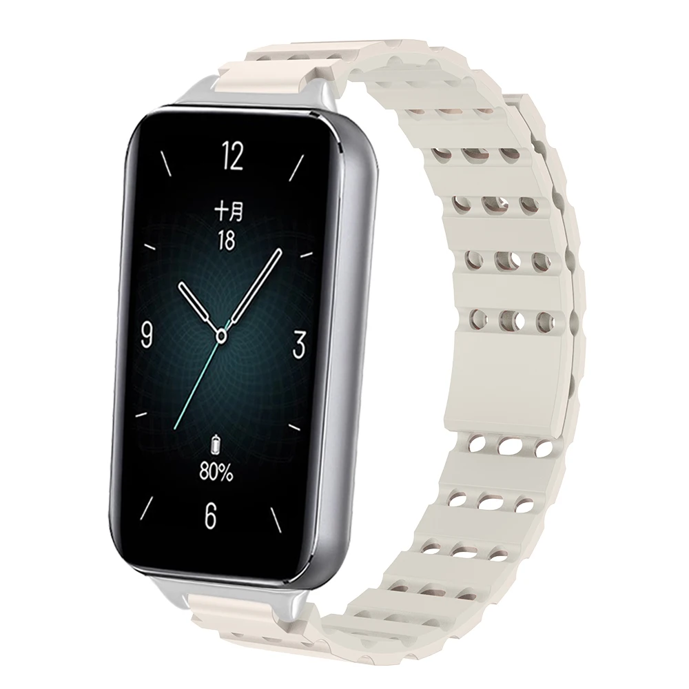 

Magnetic Strap with Breathable Air Holes For Honor Band 9 Waterproof Durable Silicone Quick Release Sport Smartwatch Band Unisex