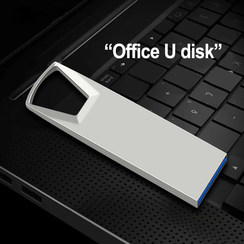 Fashion USB 2.0 Flash Drives 64GB 32GB Pen Drive Metal Waterproof Business Gift Pendrive U Disk