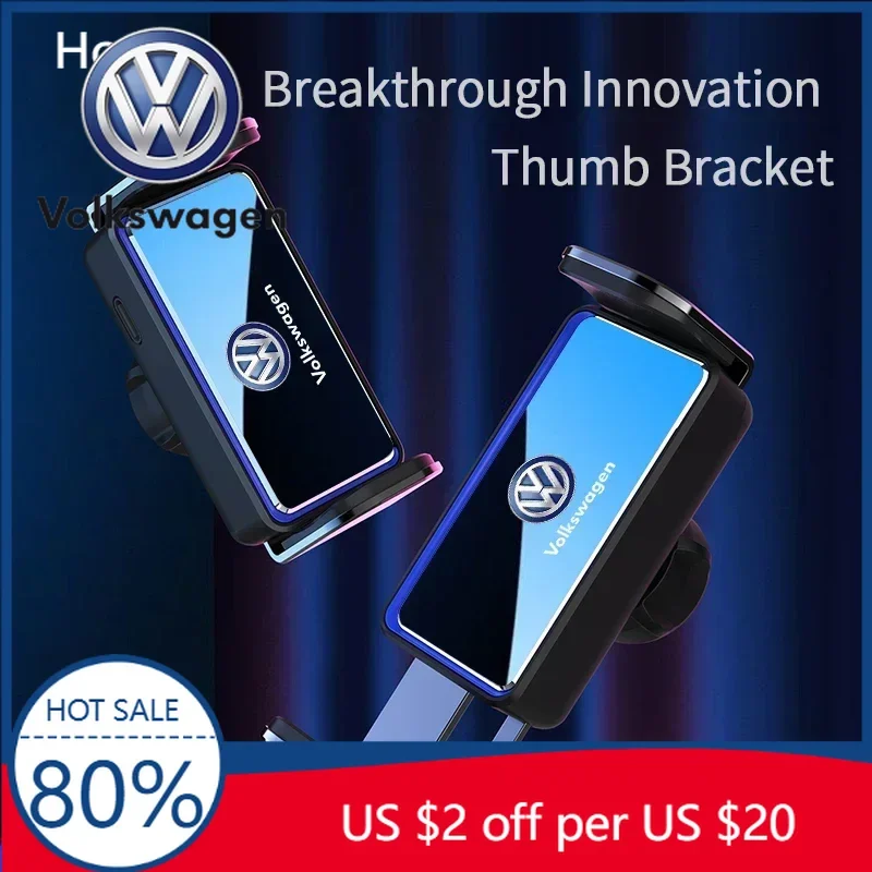 

Держатель для телефона с GPS-навигацией для автомобилей Volkswagen VW, декоративный элемент для салона Volkswagen VW Golf, Polo, Passat, Tiguan, R-Line, GTI