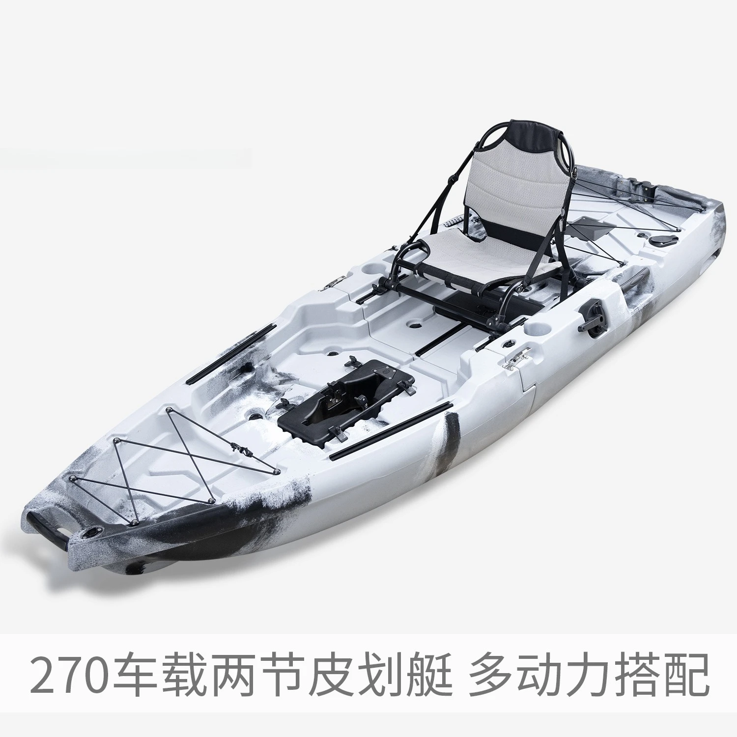 Car two kayaks splicing kayak boat portable rotomolded kayak environmental protection PVC maximum load 1000kg (kg)