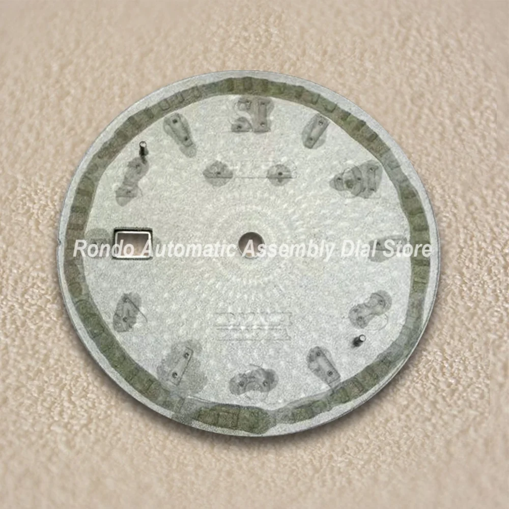 35mm S Logo Cocktail Dial Fit NH35/NH36 Movement High-Quality Blue Lotus texture Dial Watch Modification Accessories