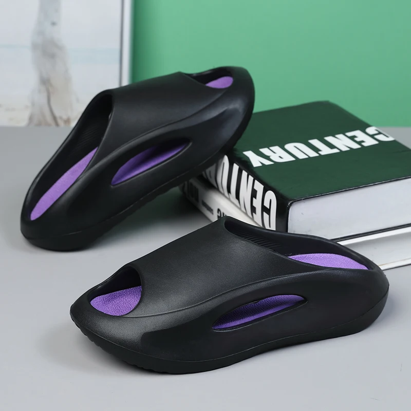 

Мужская обувь, тапочки, сандалии, противоскользящие модные спортивные тапочки на толстой подошве, пляжные уличные удобные сандалии из ЭВА для пар, 36-45