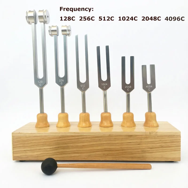 Ensemble de 6 diapasons chakra argentés, instruments de percussion à fréquence variable pour la guérison, la méditation, la pleine conscience, cadeaux pour débutants