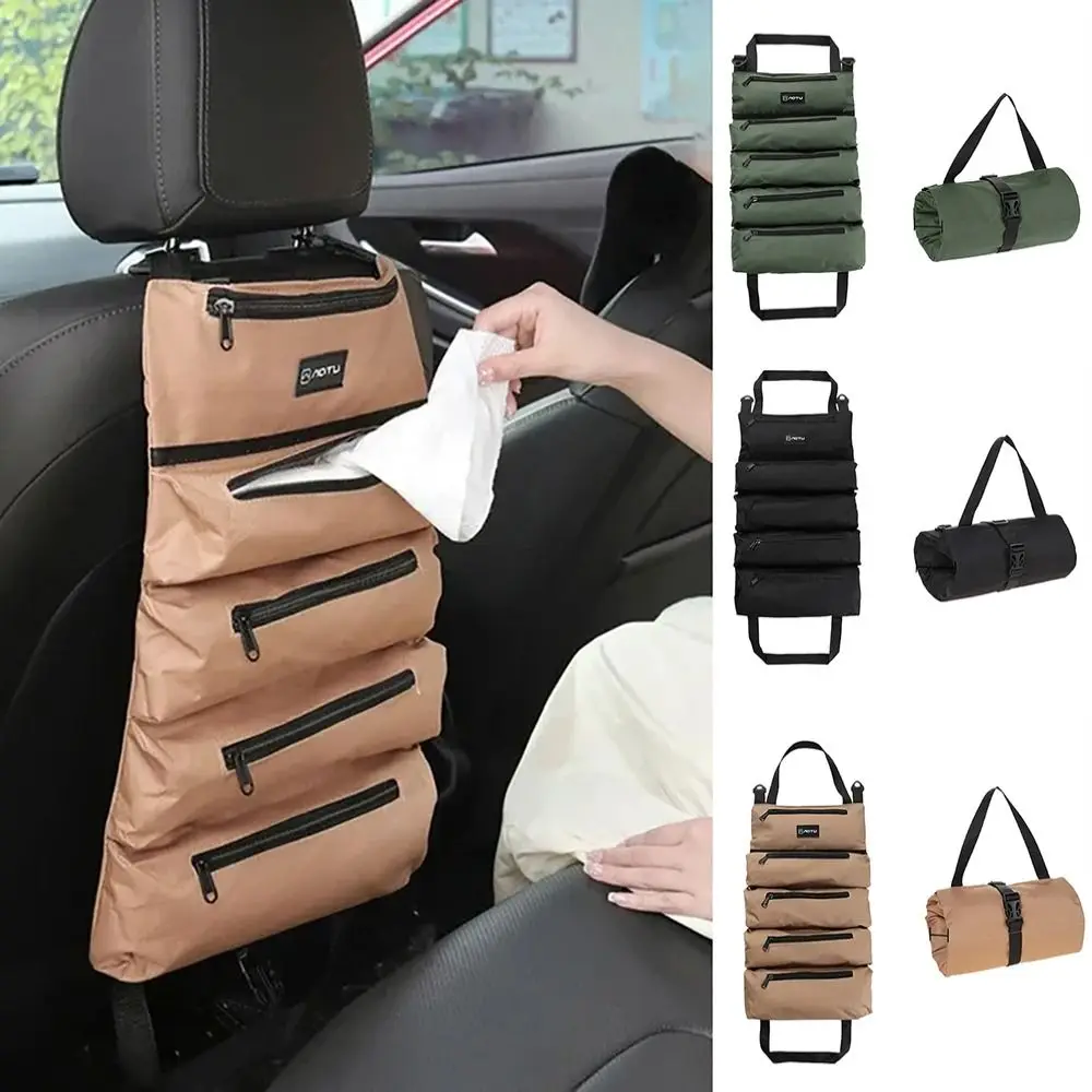 ใหม่ผ้าOxford Outdoor Campingกระเป๋าผ้าใบอเนกประสงค์อเนกประสงค์กระเป๋าเครื่องมือRoll Upกระเป๋าเครื่องมือรถ