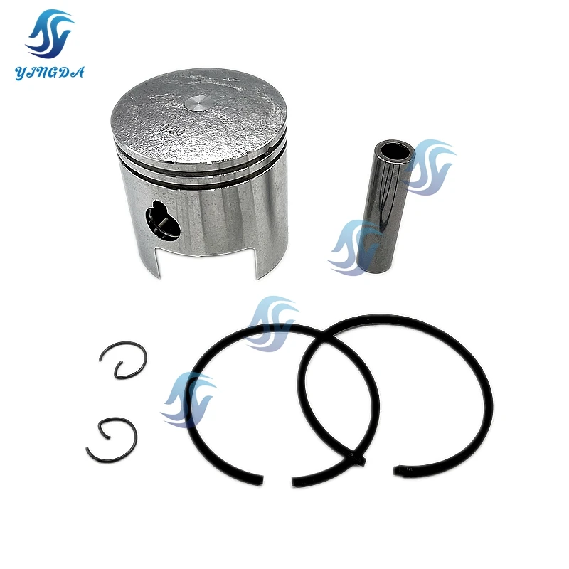 

Boat Piston and Rings Kit (0.5Mm O/s) 350-00004-0 Replaces For Tohatsu Outboard Engine 18HP MB18 M18 350-00004 60.5MM