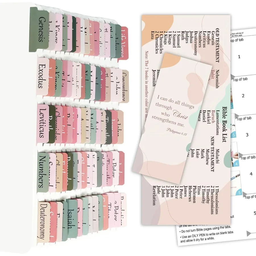 

Библейские вкладки для женщин/мужчин/ламited, 100 шт., полный набор католических библейских вкладок, старые и новые, водонепроницаемые и прочные, с 19 черными