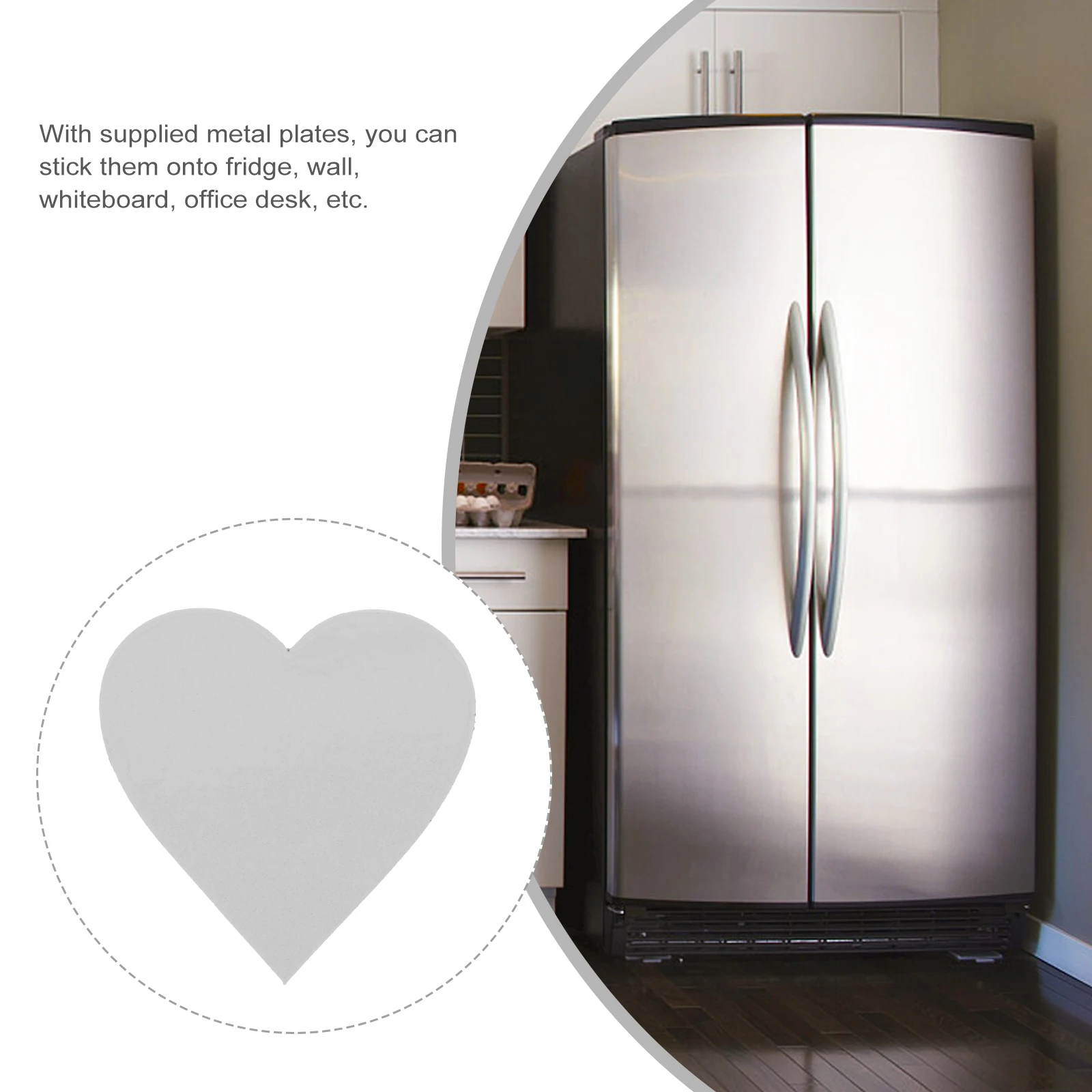 

30Pcs Heart Shaped Sublimation Refrigerator Magnets Blank Heat Transfer DIY Thermal Sublimation Magnets DIY Material