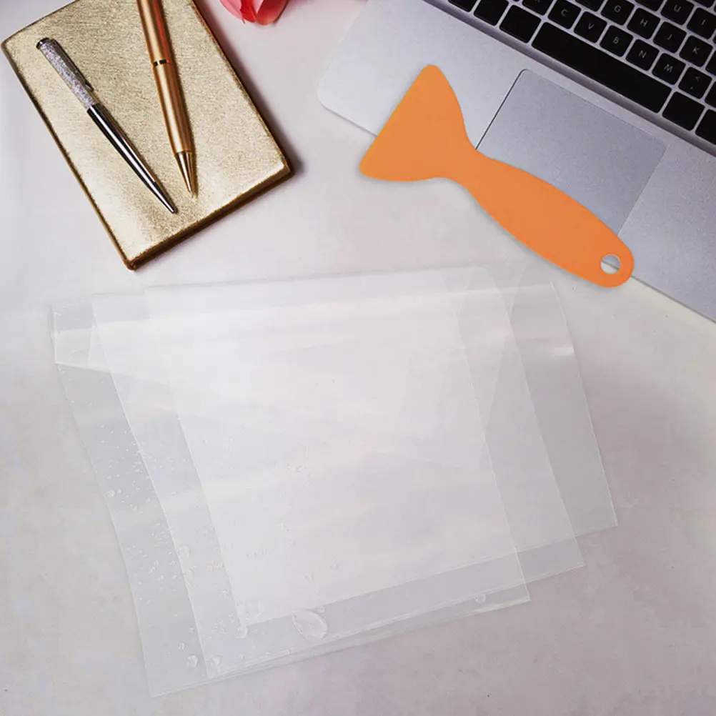 

1Set Fep Film Kit for 3D Printer with Plastic Scraper Spatula Clear Transparent High Temp Resistant Non Stick Release Film 3D