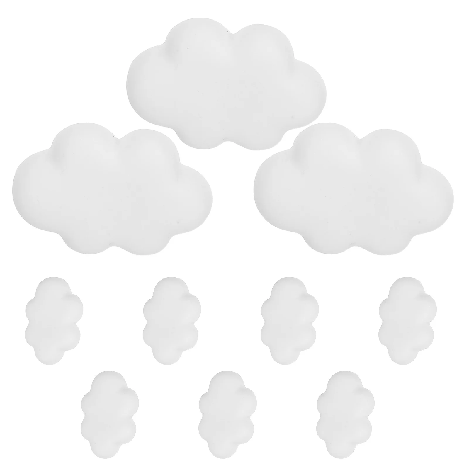 10 szt. ozdobnych pinezek, urocze pinezki w kształcie chmurki z żywicy, białe metalowe do tablic ogłoszeń, domu, biura, szkoły, akcesoria do projektów DIY