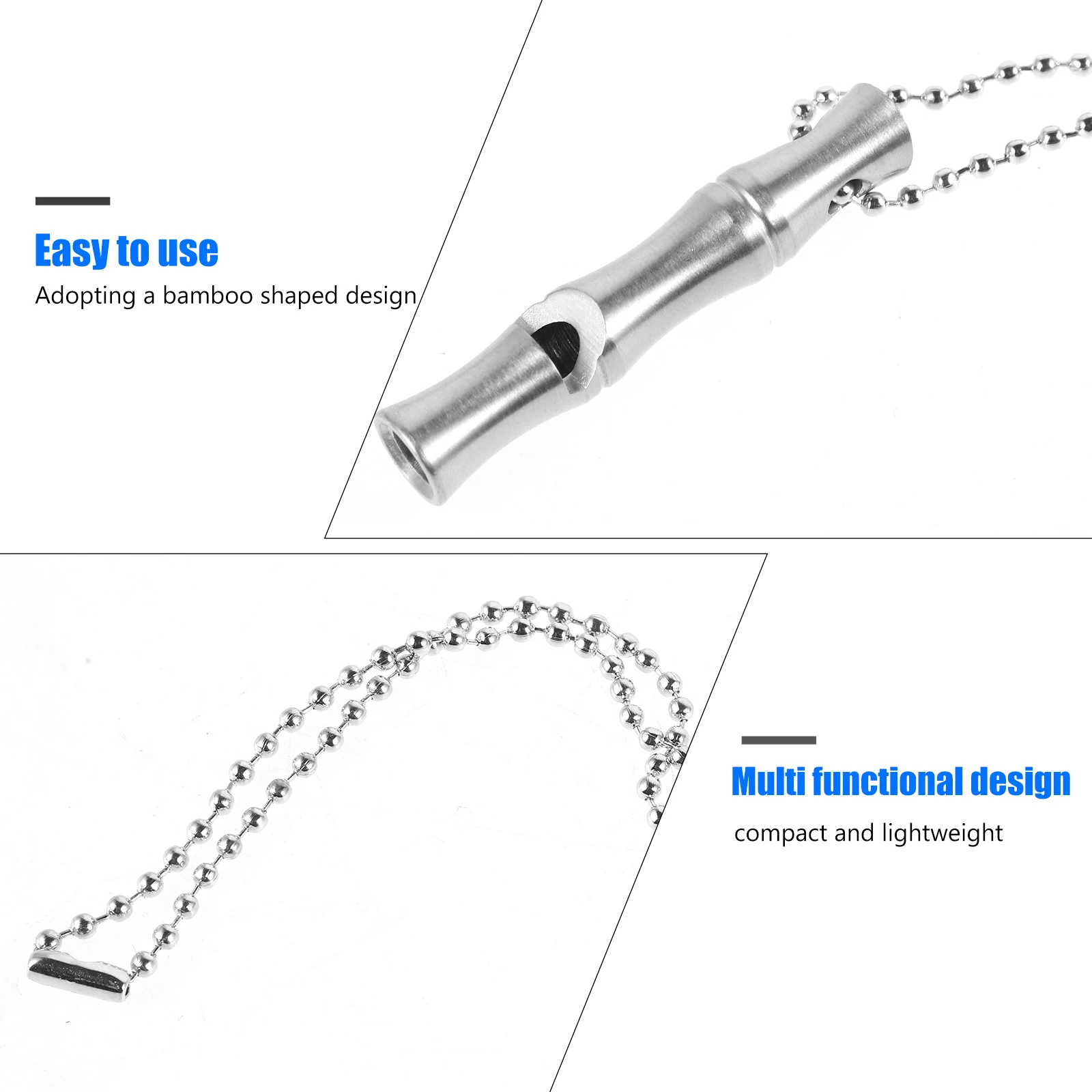 

Multi-Function Emergency Survival Whistle Stainless Steel Vintage Metal Pendant Outdoor Sports Referee Soccer Portable Loud