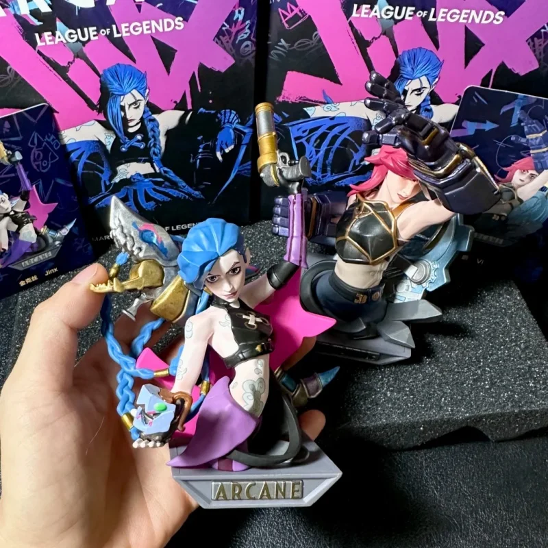 

Pop Mart League Of Legends: Arcane Series Blind Box Toys Anime Action Figure Caixa Caja Desktop Decor Collect Surprise Kids Gift