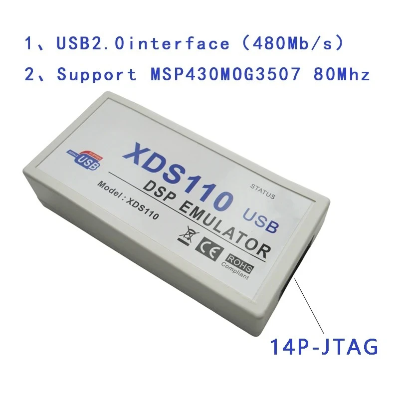 XDS110 emulator downloader debugger TI dsp burner supports CCS7/10/12 supports WIN8/10/11 instead of XDS100V3/v2  USB2.0 prot