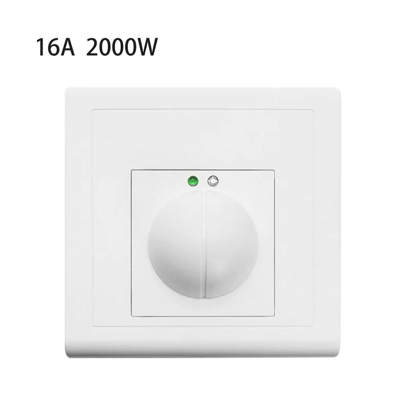 High power 220V 5.8GHz HF 16A LED Microwave 360 Degree Radar motion Sensor Light Switch 86  light Body Motion Detector