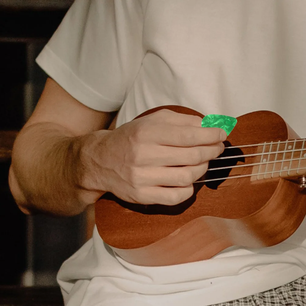 

30pcs Wooden Guitar Picks Thick Triangle For Acoustic Electric Guitar Ukulele Bass Bulk Pack Durable Sturdy Material Smooth