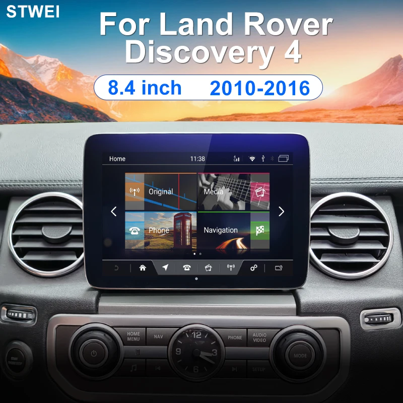 

Автомагнитола для Land Rover Discovery 4 2010-2016 Android13, мультимедийный проигрыватель, видео, стерео, GPS-навигация, 8,4-дюймовый беспроводной Carplay