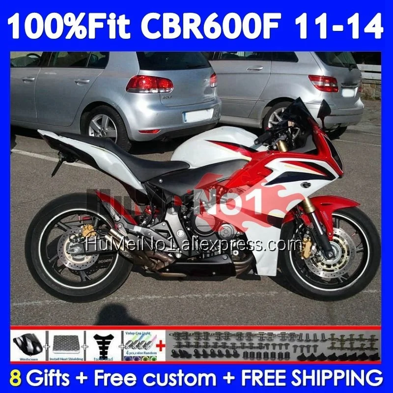 Injection For HONDA CBR600F4i CBR600F 11 White red 12 13 14 36No.24 CBR 600 F 600F CBR600 F4i CC 2011 2012 2013 2014 Fairing