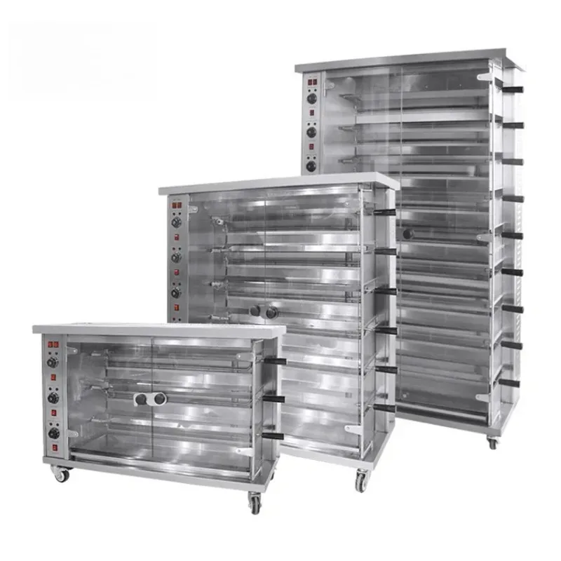 Industrial Commercial Chicken Shawarma Roaster Rotisserie Oven 3/5/6/7/8/9 Layers Chicken Rotisserie Machine